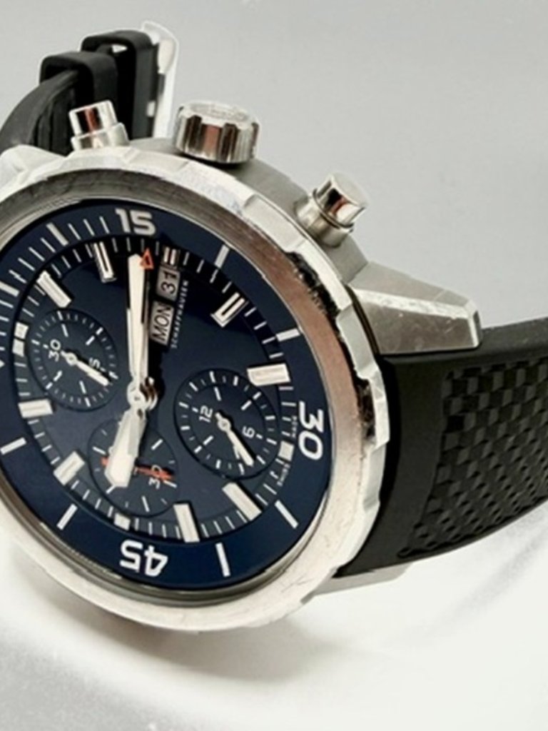 Iwc Aquatimer Chronograph Jacques Cousteau Edition Automatic Blue Dial